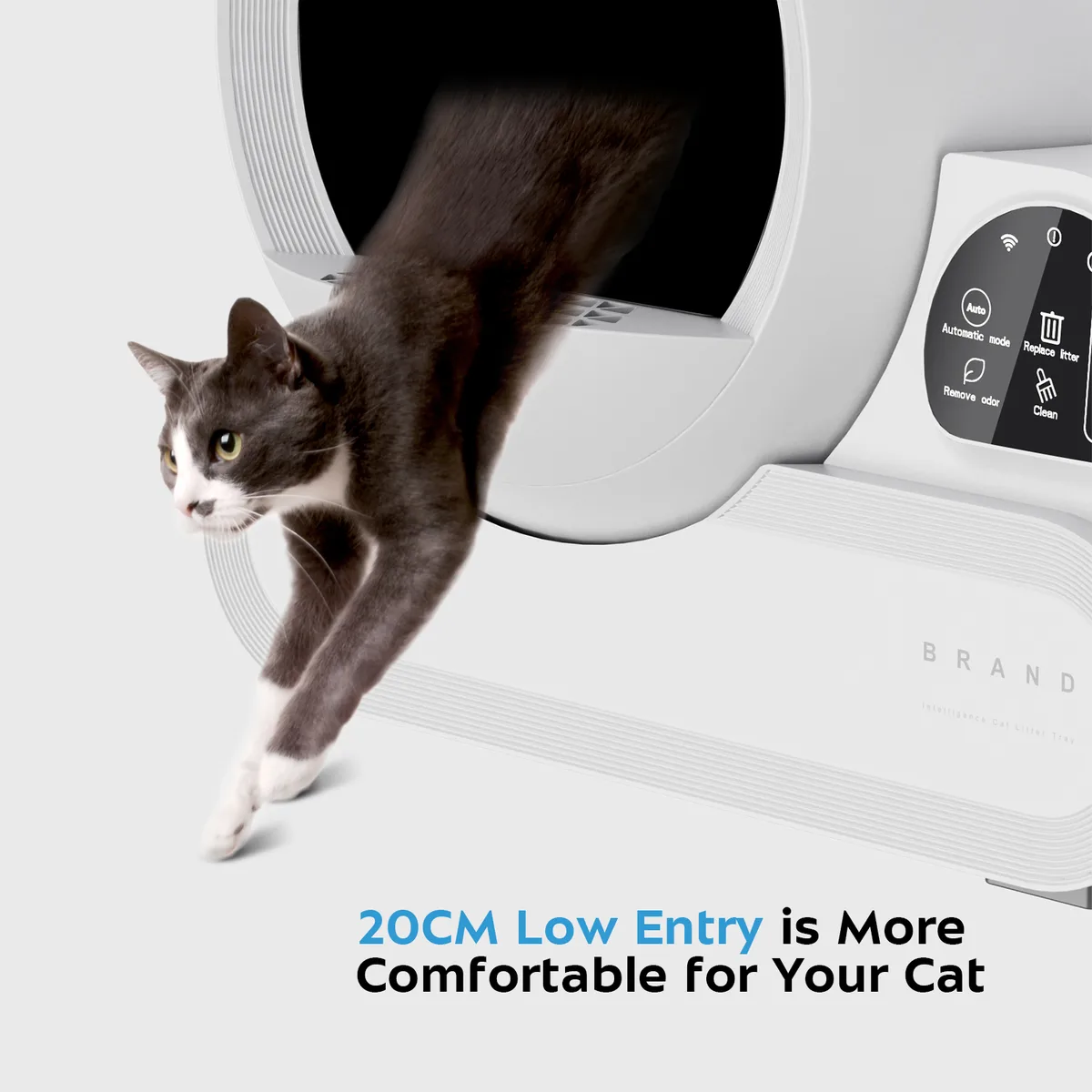 Caja de Arena Autolimpiante para Gatos OEM 70L con APP – Fabricante para Venta al por Mayor - detail
