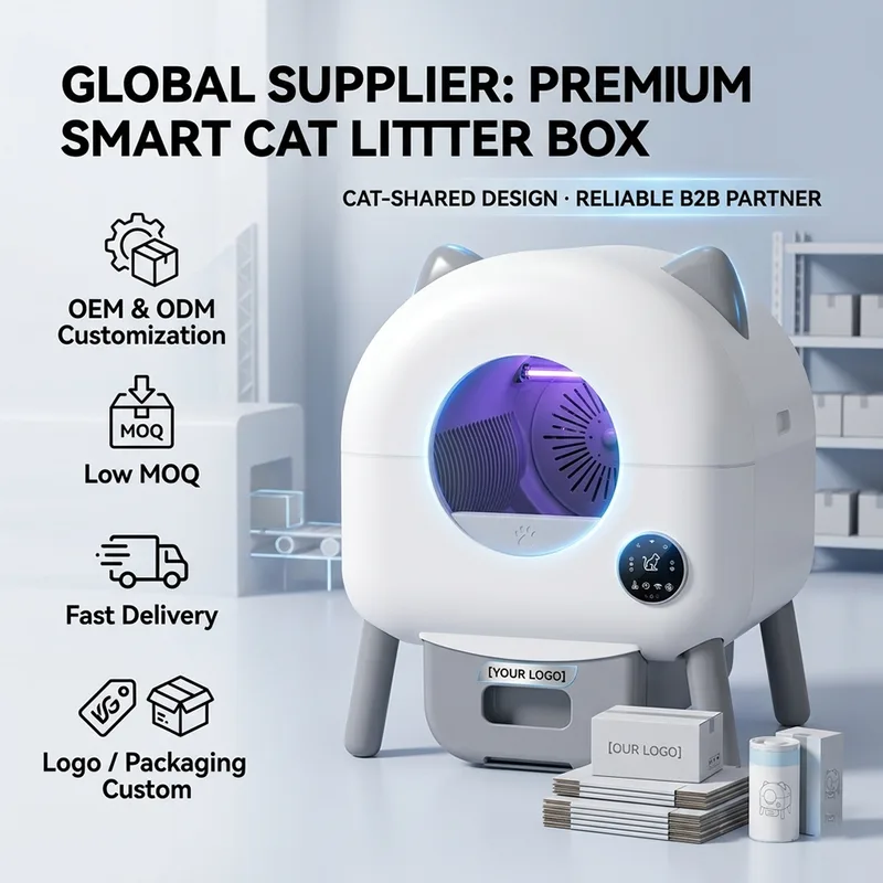 OEM Automatische selbstreinigende Katzentoilette, Smart-APP-gesteuert, geruchsfrei - detail