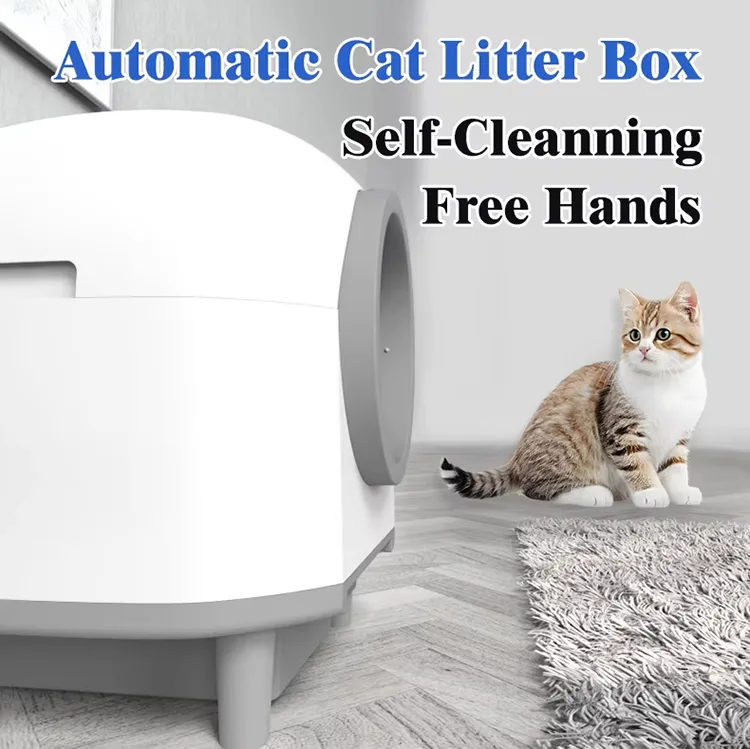 Neue automatische Katzentoilette mit APP-Steuerung, Geruchsentfernung, Smarte Katzentoilette mit Selbstreinigung - detail