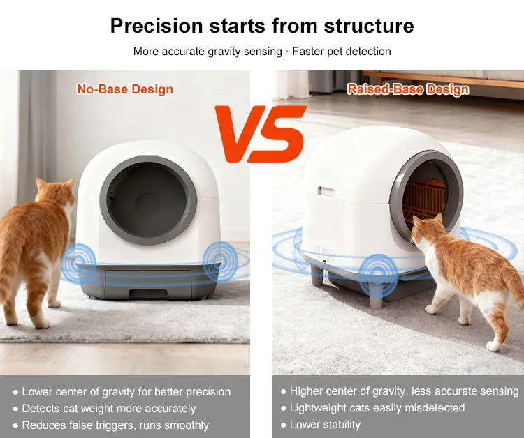 Neue automatische Katzentoilette mit APP-Steuerung, Geruchsentfernung, Smarte Katzentoilette mit Selbstreinigung
