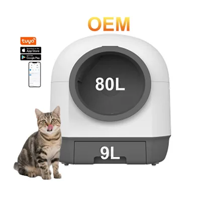 New Automatic Cat Litter Box APP Control Odor Removal Smart Cat Toilet Self Cleaning