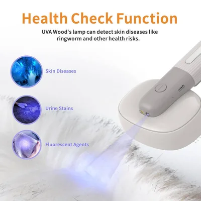 Electric Vibration Massage Pet Brush Self Cleaning Slicker Brush for Cat Dog