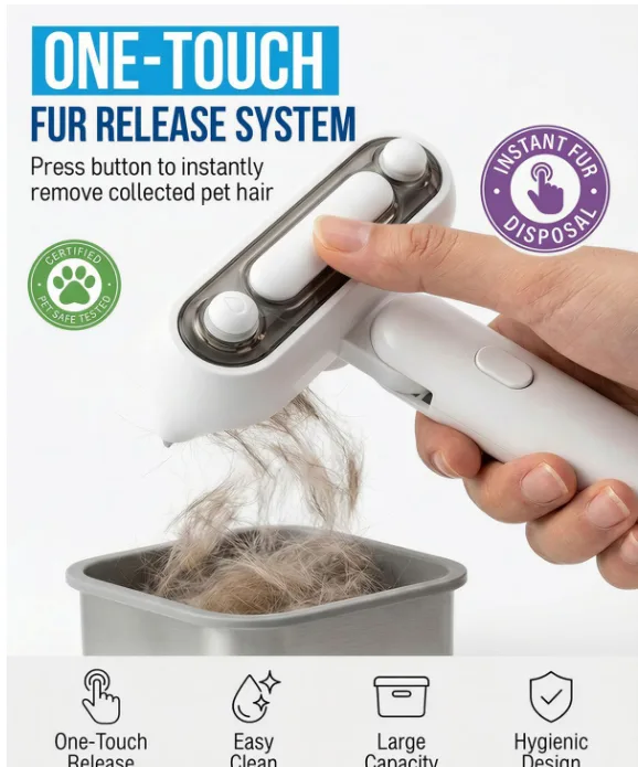 Selbstreinigendes Tierpflege-Set Wasserspray Akku-Bürste für Hunde und Katzen - detail