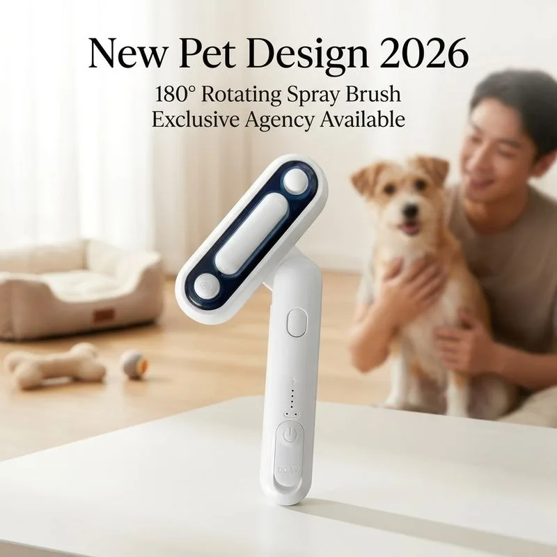 Self Cleaning Pet Grooming Kit Water Mist Spray Rechargeable Brush for Dogs Cats - detail