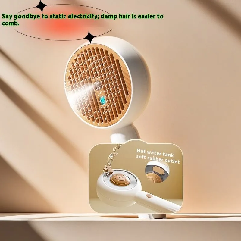 Elektrische Sprüh-Katzenbürste mit individuellem Logo, selbstreinigende Hundepflegebürste