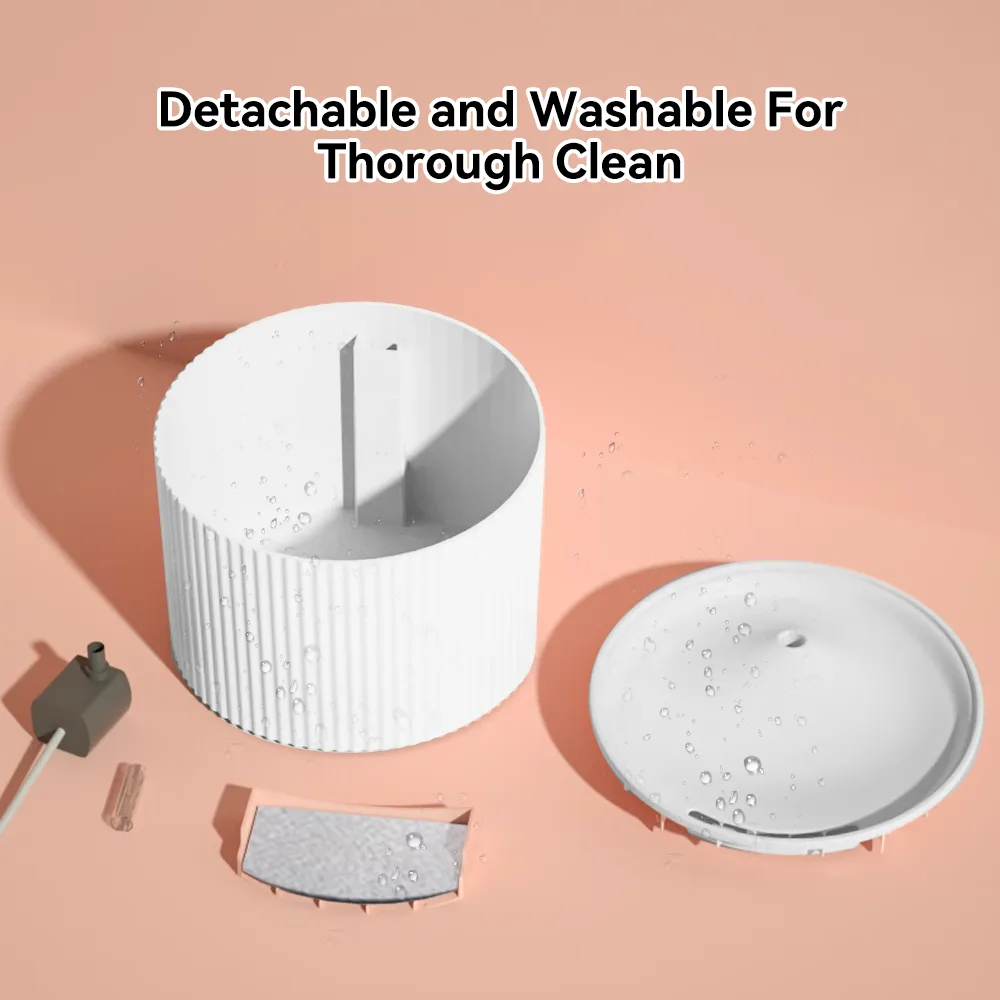 Fuente de Agua Ultra Silenciosa para Gatos 67oz/2L con Filtro de Carbón para Gatos y Perros Pequeños - detail