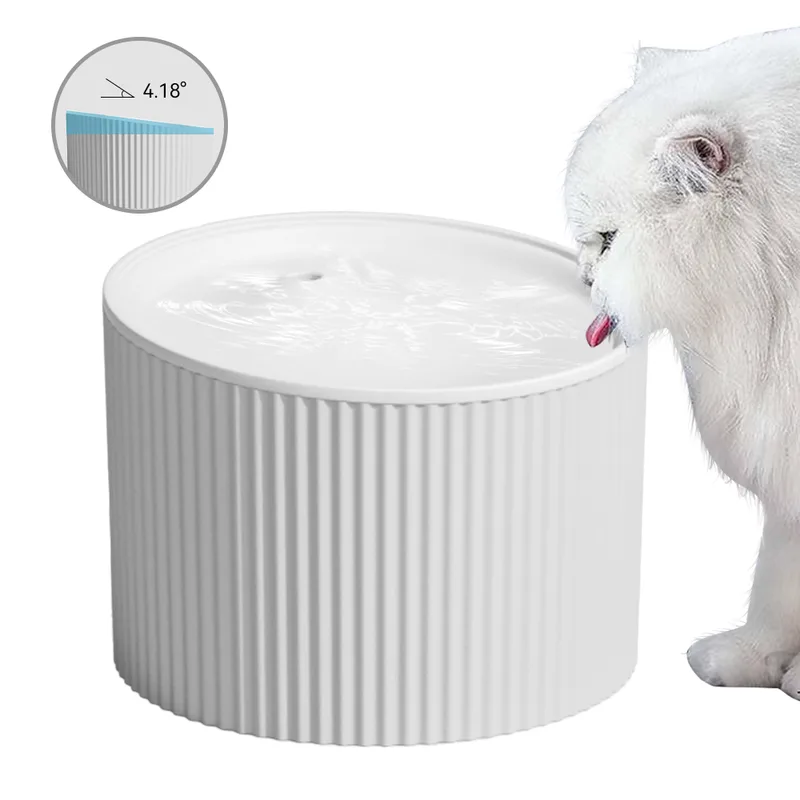 Ultra Silent Cat Water Fountain 67oz/2L Carbon Filter for Cats Small Dogs