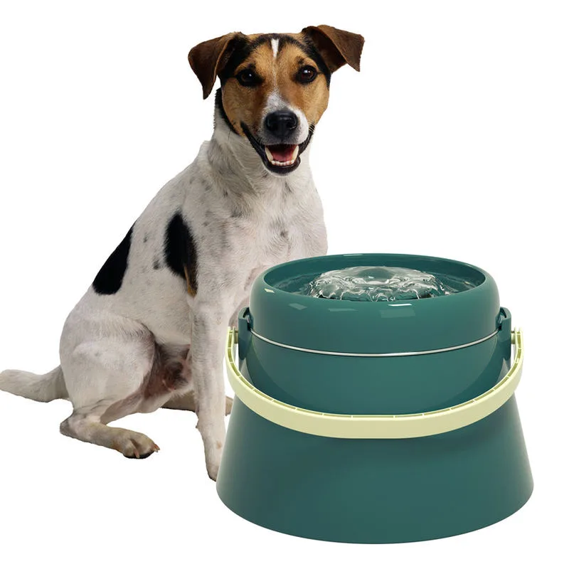 Fontaine à eau pour chat en acier inoxydable – Distributeur automatique d'eau pour animaux avec bol