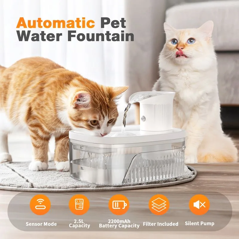 Großhandel Kabelloser Katzen-Trinkbrunnen 2200mAh – OEM/ODM kabellos