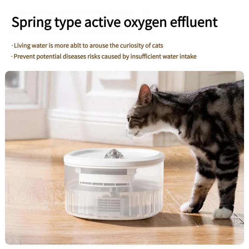 Fuente automática de agua para gatos – Dispensador de agua para mascotas con circulación