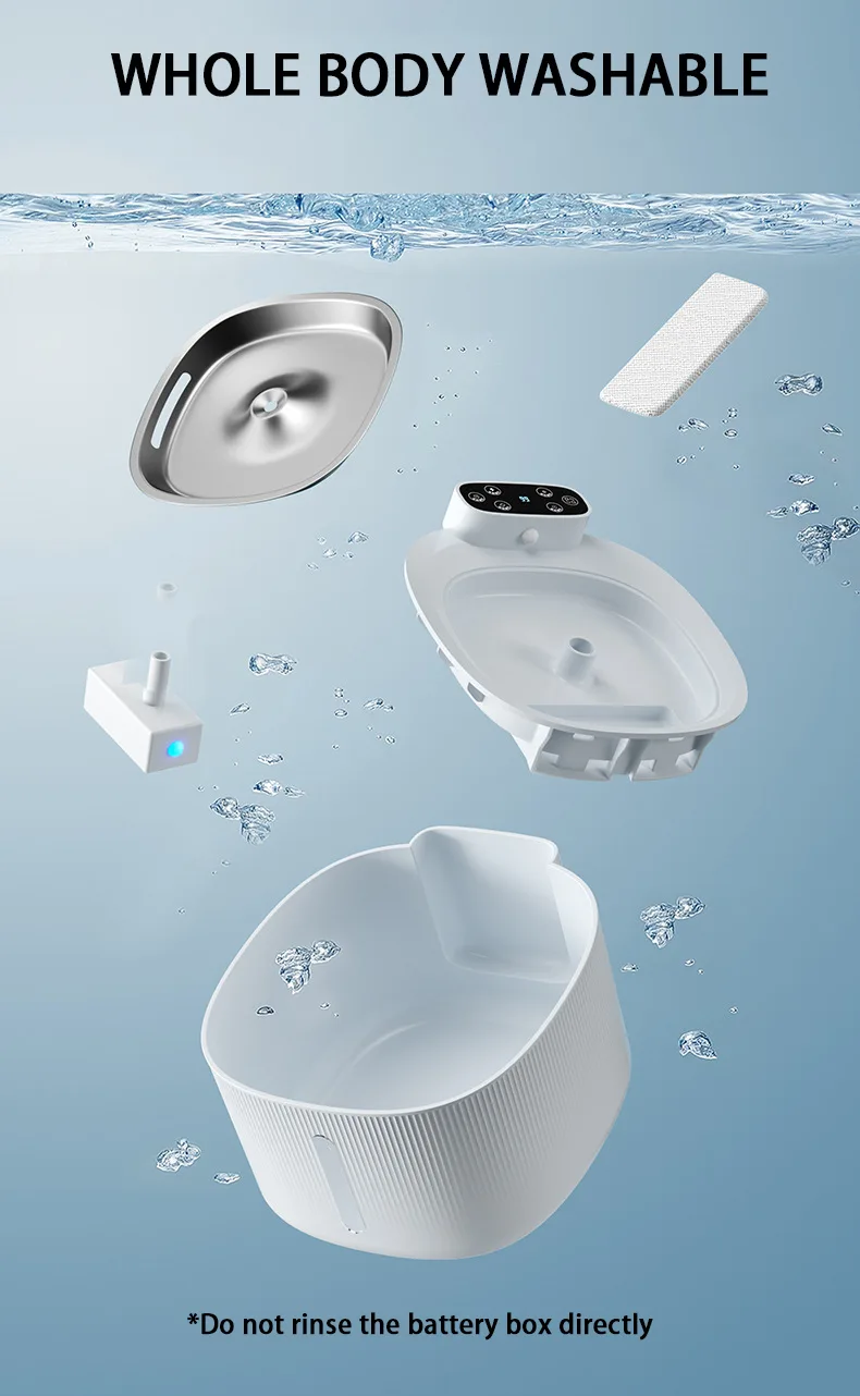 Fonte Inteligente de Grande Capacidade para Animais de Estimação — Bebedouro Automático para Gatos - detail
