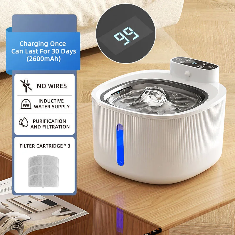 Fonte Inteligente de Grande Capacidade para Animais de Estimação — Bebedouro Automático para Gatos