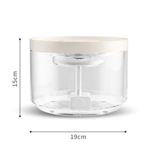 2.2L Haustier-Trinkbrunnen, ultraleise, automatisch, Kohlefilter, frischer Wasserhahn - detail