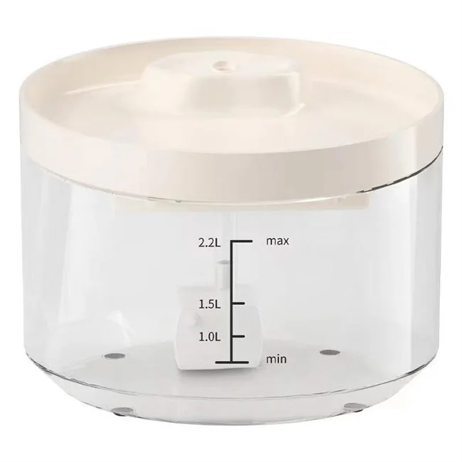 2.2L Haustier-Trinkbrunnen, ultraleise, automatisch, Kohlefilter, frischer Wasserhahn - detail