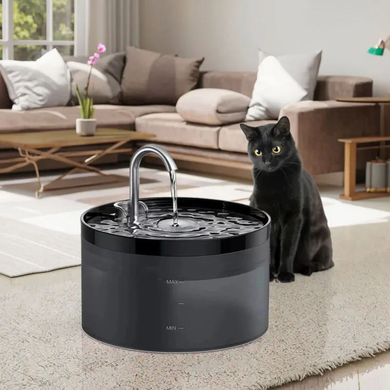 2.2L Haustier-Trinkbrunnen, ultraleise, automatisch, Kohlefilter, frischer Wasserhahn