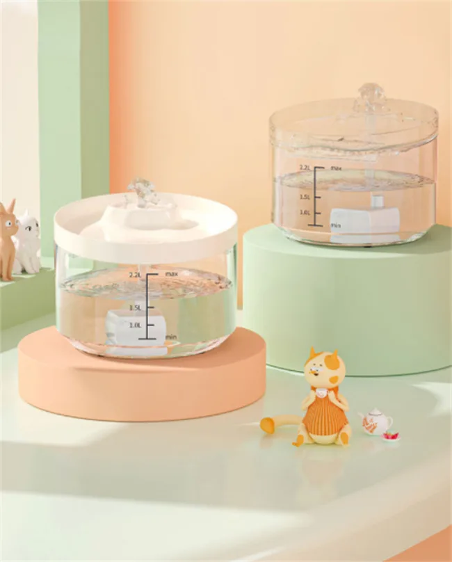 2.2L Pet Water Fountain Ultra-Quiet Automatic Carbon Filter Fresh Faucet - detail