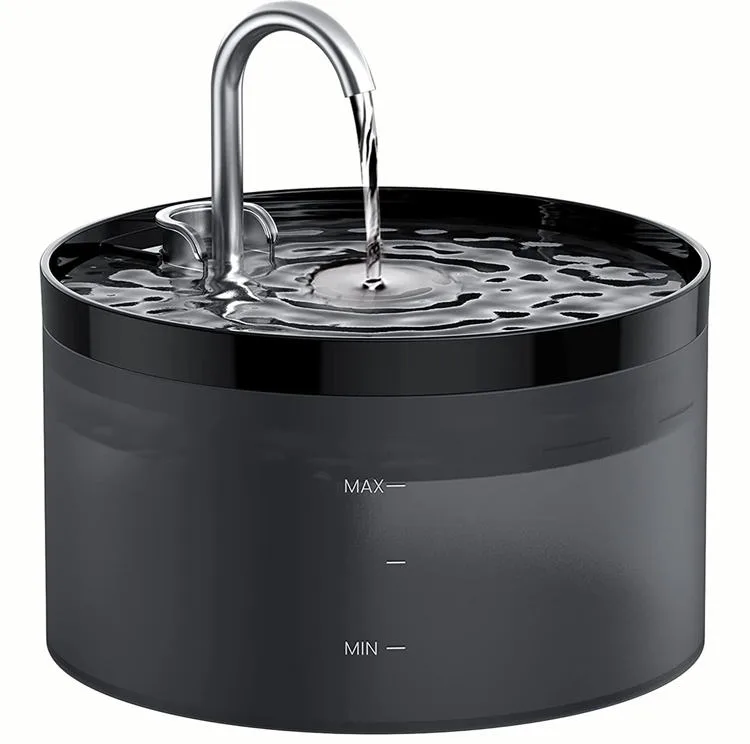 2.2L Pet Water Fountain Ultra-Quiet Automatic Carbon Filter Fresh Faucet