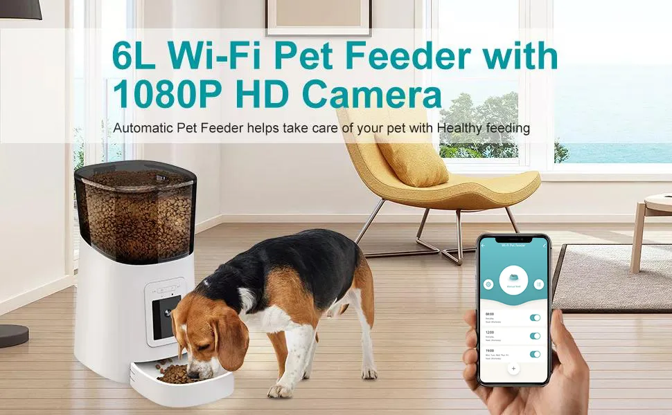 Großhandel Smarte Katzenfütterung 6L Kamera – OEM Private Label Hersteller - detail