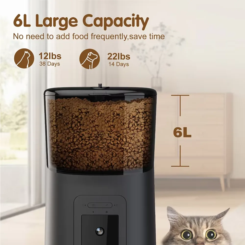 Großhandel Smarte Katzenfütterung 6L Kamera – OEM Private Label Hersteller