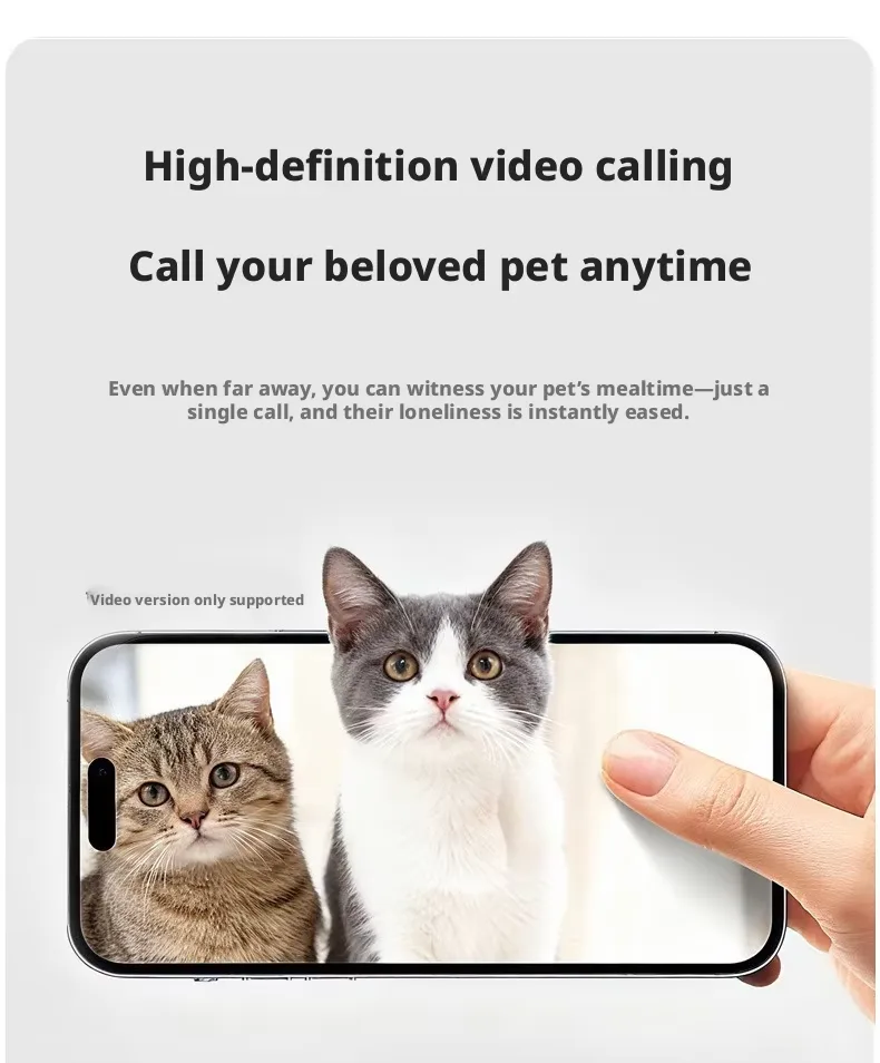 Comedero automático inteligente para mascotas de 6L con WiFi, cámara HD, grabación de voz y doble comedero - detail