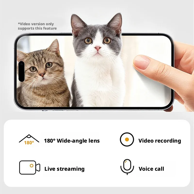 Comedero automático inteligente para mascotas de 6L con WiFi, cámara HD, grabación de voz y doble comedero
