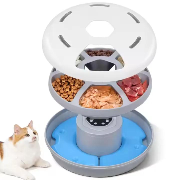 Distributeur automatique intelligent d'aliments humides avec minuterie et conservation de la fraîcheur pour chats et chiens - detail