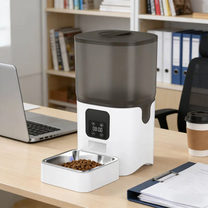 6L Smarter Futtermittel-Automatenfutter mit APP-Steuerung, zeitgesteuerte Portionsgabe, automatischer Futterspender für Katzen und Hunde