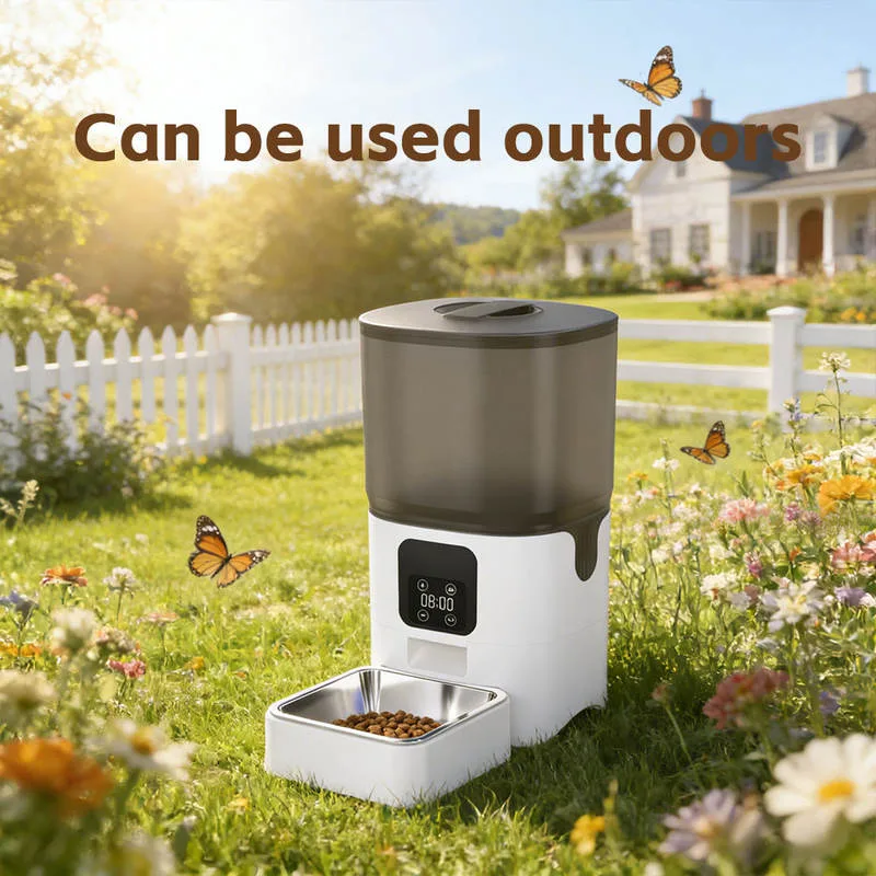 6L Smarter Futtermittel-Automatenfutter mit APP-Steuerung, zeitgesteuerte Portionsgabe, automatischer Futterspender für Katzen und Hunde