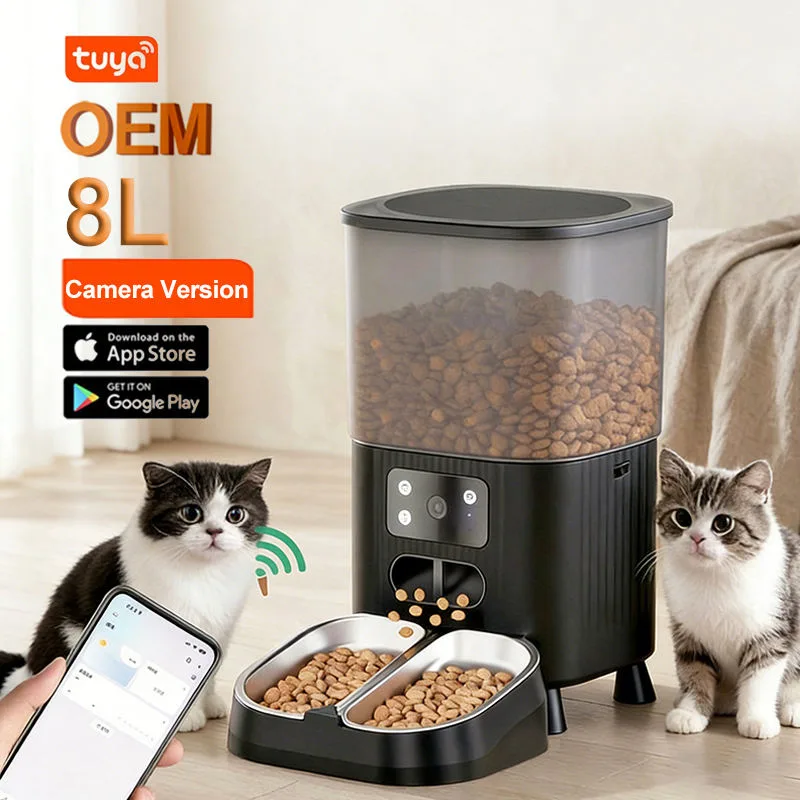 OEM Pet Feeder 8L Camera WiFi – Wholesale APP Control Manufacturer