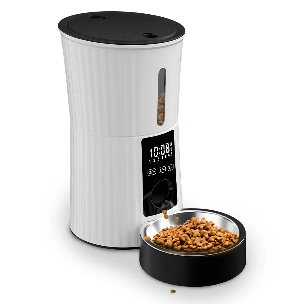 Comedero Automático para Mascotas con Triple Conservación y Tazón de Acero Inoxidable para Alimento Seco para Perros - detail