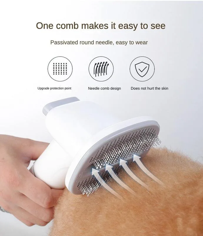 Kit d'aspirateur de toilettage pour animaux tondeuse électrique brosse cardée pour chien et chat