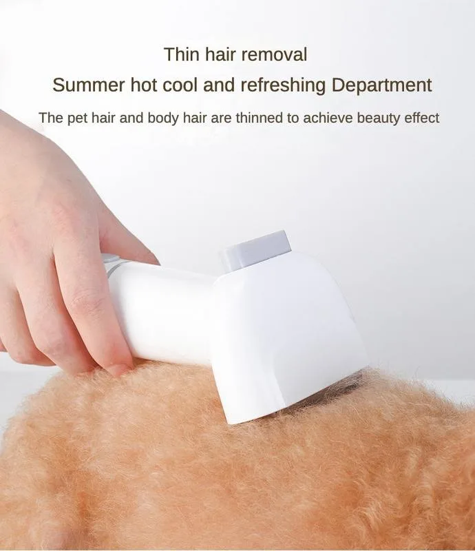 Kit d'aspirateur de toilettage pour animaux tondeuse électrique brosse cardée pour chien et chat