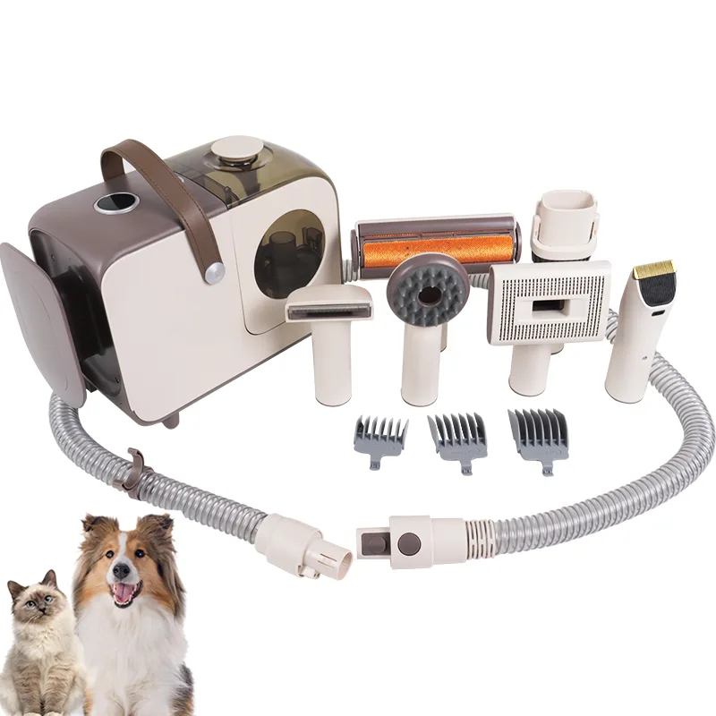Tierstaubsauger Elektrische Schermaschine Slicker-Pflegebürste Set für Hund und Katze