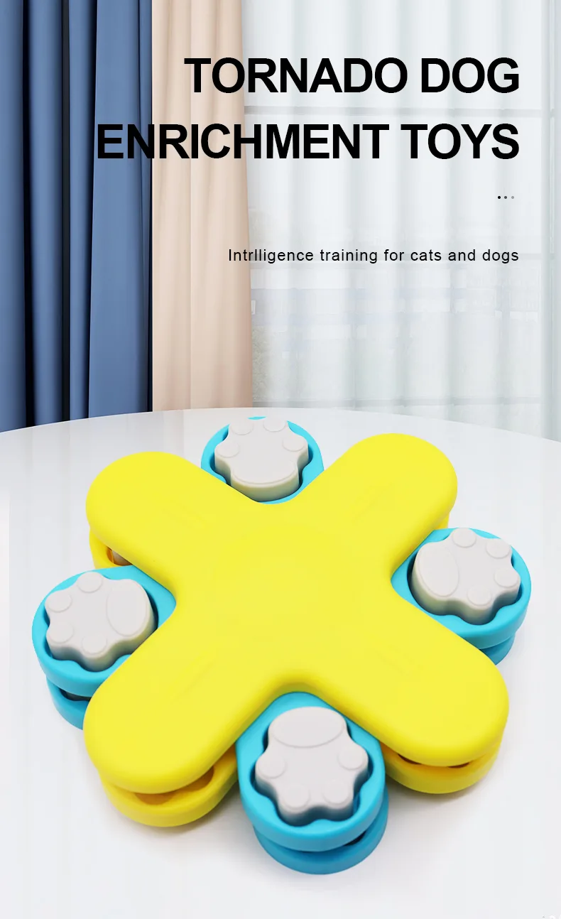Interaktiver Hundeleckerli-Spender Puzzle-Spielzeug Slow Feeder IQ-Training - detail