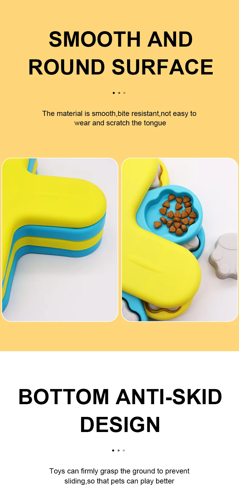 Interaktiver Hundeleckerli-Spender Puzzle-Spielzeug Slow Feeder IQ-Training - detail