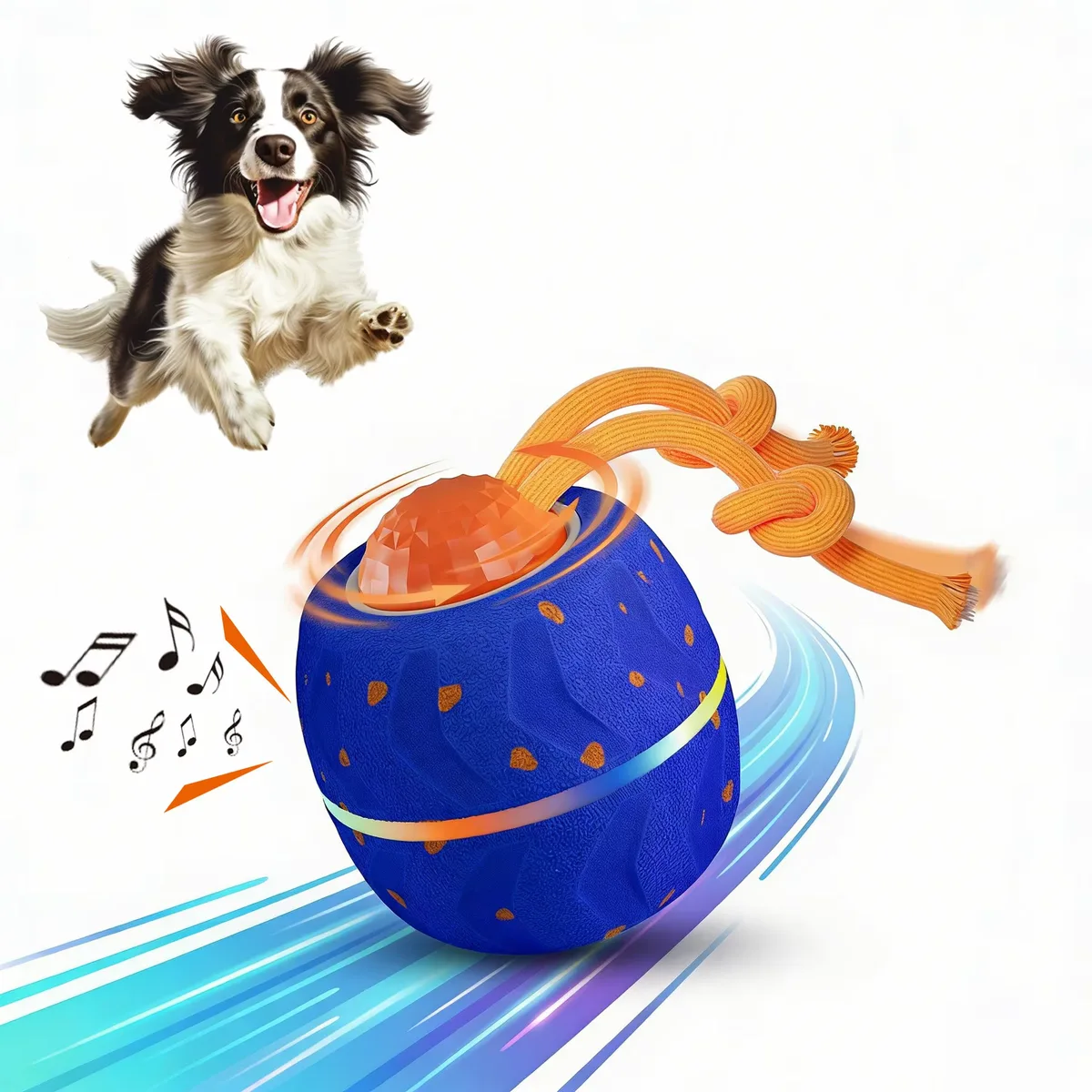 Automatic Moving Bouncing Dog Ball Toy Self-Amusing Smart Interactive Chew - detail