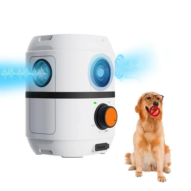 Repelente ultrasónico para perros Triple ultrasónico Impermeable Recargable Control de ladridos