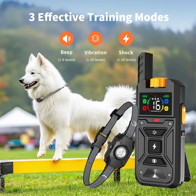 Collare educativo per cani impermeabile IPX6 con telecomando smart e luce LED - detail