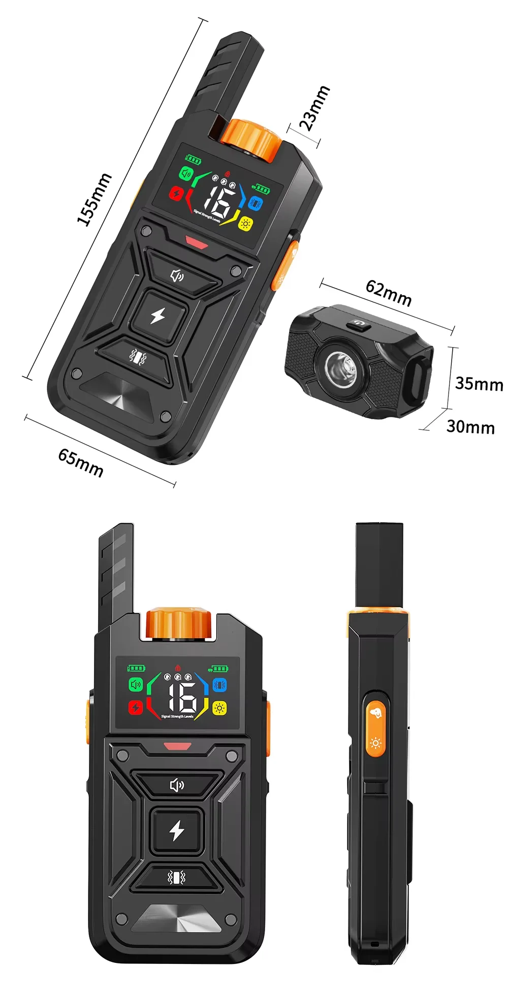 Collare educativo per cani impermeabile IPX6 con telecomando smart e luce LED - detail