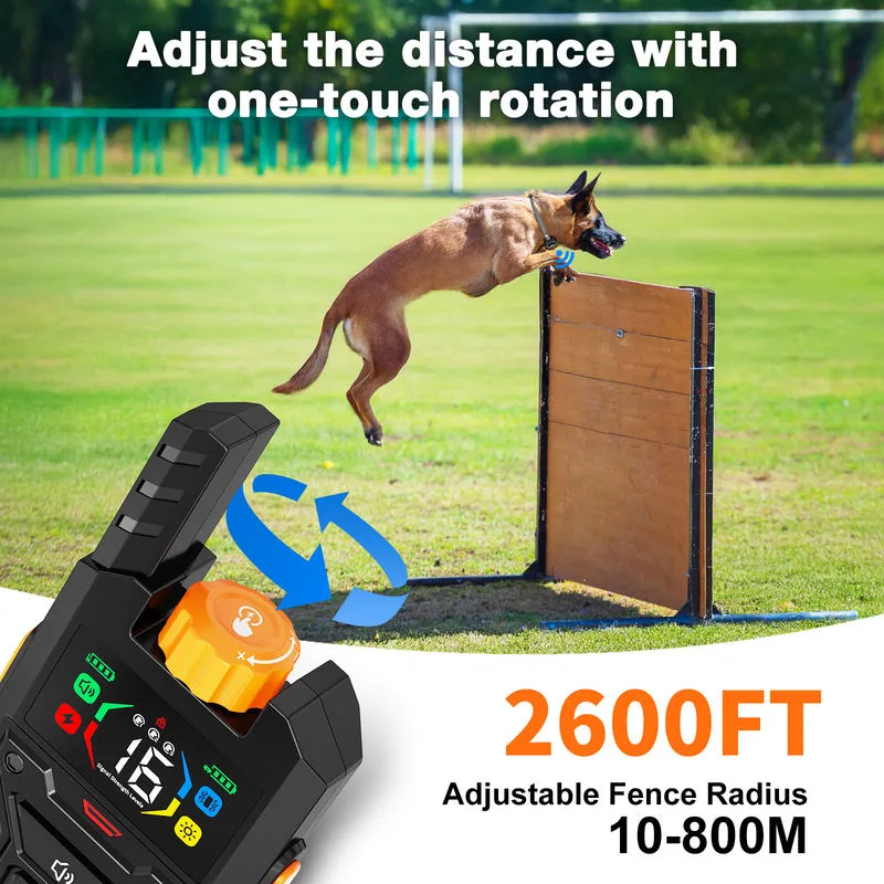 Collare educativo per cani impermeabile IPX6 con telecomando smart e luce LED